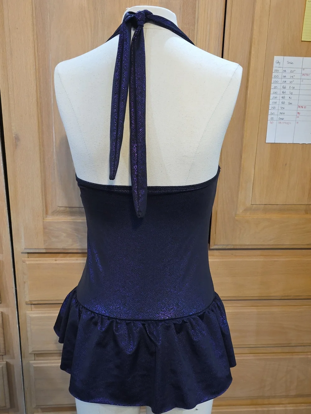 Ursula Halter Swimdress with Yellow Accent